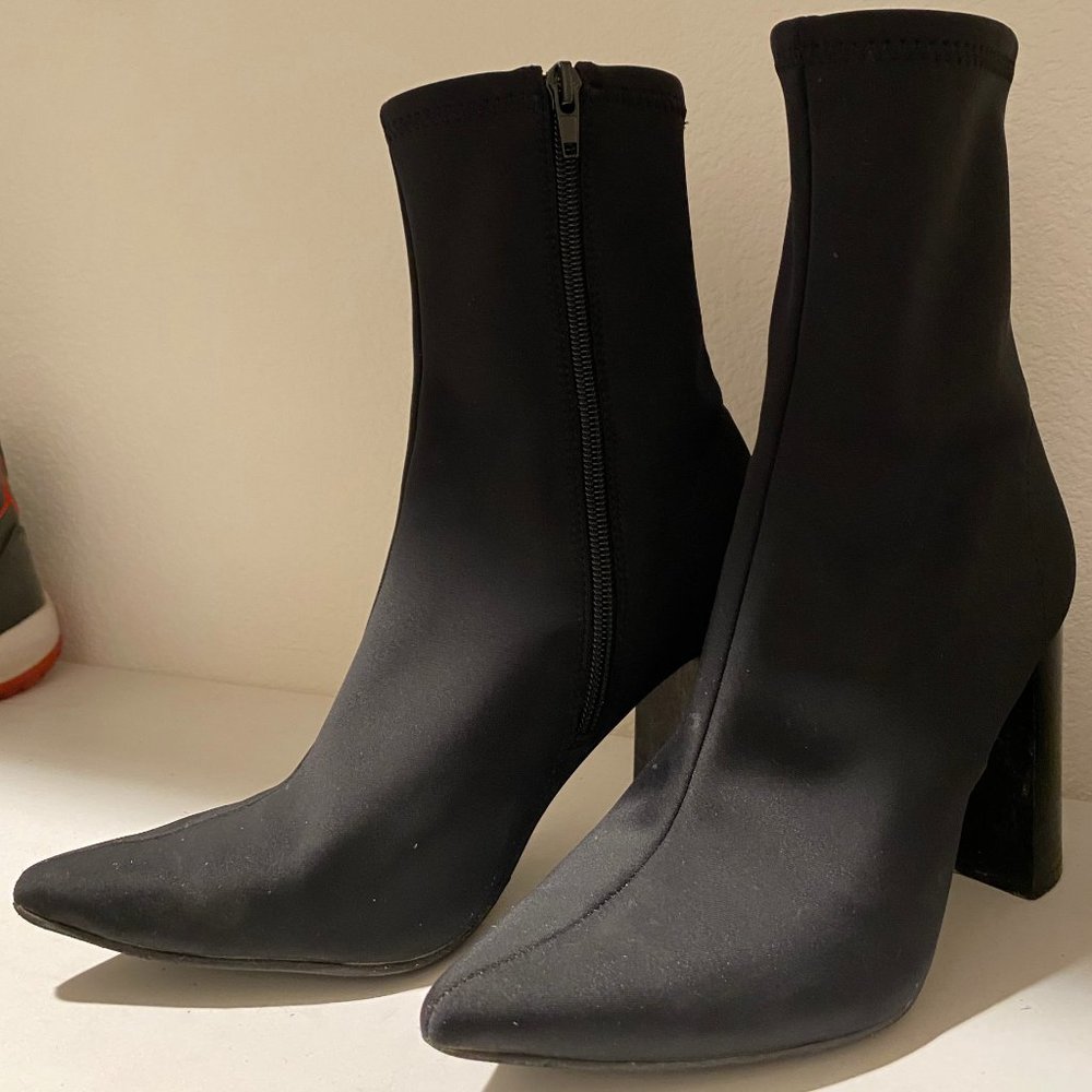 Black Ankle Boots - Picture 1 of 9